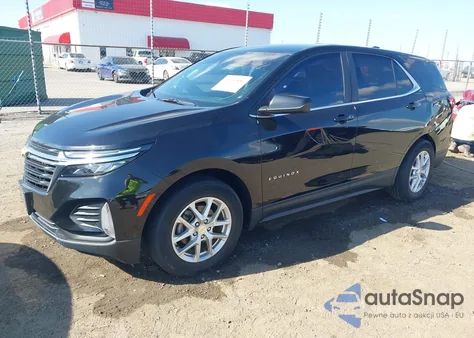2022 Chevrolet Equinox Fwd Lt из США, поврежденный, VIN 3GNAXKEV3NL242587